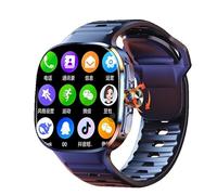 XINDADA M99 Montre intelligente M99 4G/5G avec carte SIM Android 10 Écran AMOLED 6,1 cm 2100 mAh GPS WiFi NFC Téléchargeable Noir 8 + 128 Go