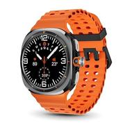 XINDADA U8 Ultra AMOLED Montre intelligente de sport pour homme et femme Android 9.0 Galaxy Watch 7 4G, carte SIM, WiFi, GPS, NFC, appareil photo rotatif, orange 3 + 32 Go