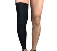 Xindiqiu AUXDIQ Manchettes de Jambes Homme Femmes Genouillère de Compression Manchons de Compression Jambière Manchon de Jambe Noir XL