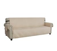 XINEAGE Housses de Canapé 4 Places, Housse de Canapé Imperméable, Housse Canapé Reversible, Housses de Canapé Antidérapantes pour Chiens et Animaux de Compagnie (4 Places, Beige)