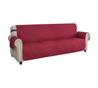 XINEAGE Housses de Canapé 4 Places, Housse de Canapé Imperméable, Housse Canapé Reversible, Housses de Canapé Antidérapantes pour Chiens et Animaux de Compagnie (4 Places, Rouge)