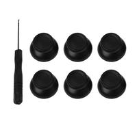 Xineker 6pcs Stick Analogique Sticks Thumb Stick Joystick Tournevis Ensemble D'outils De Remplacement Noir Pour Sony PlayStation 4 PS4 Contrôleur Pièces De Réparation