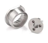 XineYuor Set pièces moulin 48mm - Cône et meule pour Jura Impressa,Bosch, Breville, AEG. Compatible nombreuses machines automatiques. Mouture précise, arôme intense.