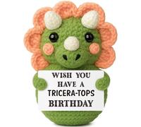 Xinezaa Tricératops drôle - Cadeau d'anniversaire pour fille de la part de maman et papa, crochet fait main pour belle-fille bonus de la part de sa belle-fille de la part de sa mère, de sa meilleure