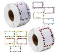 XINFAQAQ Etiquettes Autocollantes Bocaux 1000 Pièces Etiquettes Adhésives Etiquette Confiture, Vierge Étiquettes Autocollante Inscriptibles pour Pots, Confitures, Bouteilles, Sacs