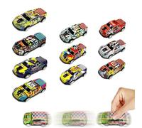 XINFTEU Lot de 10 jouets de voiture en métal - Jouet inertie - Catapulte en alliage - Mini modèles créatifs - Prix de jeu pour enfants