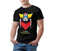 XINFUN Goldorak Tshirts Grendizer Color T Shirt Short Sleeve Tee Shirt Graphic Man Percent Cotton Tshirt Camisas Hombre Black M Black M