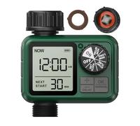 Xinfuture Minuteur d'arrosage programmable avec retard de pluie, système d'arrosage manuel et automatique, minuterie d'irrigation numérique étanche pour arroser la pelouse uniformément et