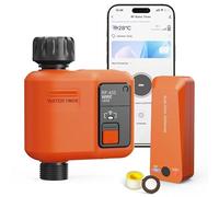 XinFuture Smart Programmateur Arrosage WiFi 1 Voie,300 Meters RF,Couverture WiFi supérieure, Minuteur Arrosage Automatique avec Contrôle APP,Minuterie D'irrigation Programmable et Arrosage à Distance