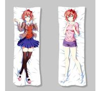 Xingbiyou Anime Doki Doki Literature Club Taie d'oreiller,50x150cm,Corps Taie d'oreiller Double Face Dakimakura (Sayori)