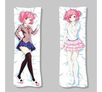 Xingbiyou Anime Doki Doki Literature Club Taie d'oreiller,50x150cm,Corps Taie d'oreiller Double Face Dakimakura (Natsuki)