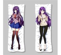 Xingbiyou Anime Doki Doki Literature Club Taie d'oreiller,50x150cm,Corps Taie d'oreiller Double Face Dakimakura (Yuri)