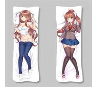 Xingbiyou Anime Doki Doki Literature Club Taie d'oreiller,50x150cm,Corps Taie d'oreiller Double Face Dakimakura (Monika C)