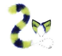 Xingbiyou Costume de chat, bandeau avec oreilles de chat, queue de chat, accessoire de cosplay égyptien