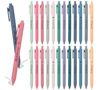 Xingch Lot de 24 stylos à bille porte-bonheur - Cadeaux d'adieu pour enseignants, camarades de ollègues, employés, famille et amis(Allemand)