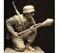 XINGCHANG 1/16 Infanterie Ancienne avec Lanceur (sans Base) Figurine en Résine Kits De Modèle Miniature Gk Non Assemblé Non Peint