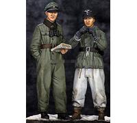 XINGCHANG 1/35 Figurine en résine maquettes de Soldat Allemand de la Seconde Guerre Mondiale Ensemble Hiver Non assemblé Non Peint