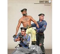 XINGCHANG 1/35 Marins Soviétiques - Sébastopol - 3 Figurines Jouet Modèle en Résine Miniature Kit Démontage Non Peint