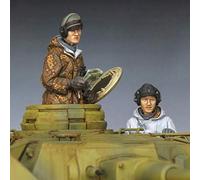 XINGCHANG 1/35 Panzer Crew Winter Set Jouet Résine Modèle Miniature Kit Démontage Non Peint