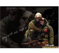 XINGCHANG 1/35 Us Medic Et Soldat Blessé Figurine en Résine Kits De Modèles Miniature Gk Démontage Non Peint