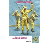 XINGCHANG Assemblée Non Peinte Échelle 1/35 Artillerie Soviétique (Afghanistan Comprend 3 Soldat Jouet Historique Résine Modèle Miniature Kit