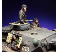 XINGCHANG Kit de modèle de Figurine en résine 1/35 138 équipage de Char Allemand Threee Figurines Non assemblées Haut Non Peint