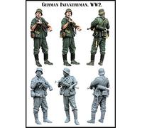 XINGCHANG Kit de modèle de Figurine en résine 1/35 WWII German Infantryman Non assambré Non Peint