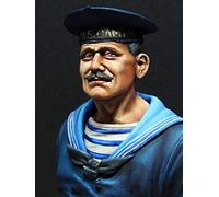 XINGCHANG Modèles Résine Non Peints 1/10 Ancien Officier Homme Buste Résine Figurine Modèles Kits Miniature Gk Désassemblage Non Peint