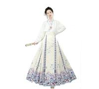 Xingchangda Jupe à visage de cheval Hanfu pour femme - Jupe chinoise vintage pour femme - Jupe longue de la dynastie Ming - Jupe longue pour le quotidien, Type 7., 44