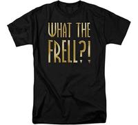 XINGCHEN BAG Men's Farscape TV Show What The Frell Licensed Adult T-Shirt Black L