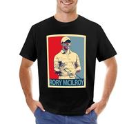 XINGCHEN BAG Rory McIlroy T Shirt Men's Black S