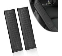 XINGCI 2Pcs Housse de Ceinture de sécurité pour Voiture pour Ford Mustang 1994-2025, en Cuir Souple Respirant, Antidérapante Ceinturon D'épaule Harness Pads
