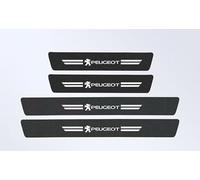 XINGCI 4 Pcs Protection Seuil de Porte Voiture en Fibre de Carbone pour Peugeot 508 SW 2010-2018, Étanches Accessoires Voiture, Voiture éviter Les Rayures