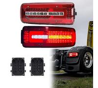 XINGDE 2Pcs Feux Arrière pour DAF XF530 75 CF LF xf Truck Square Hole Plug, Feu Arrière Feu de Freinage Feux Frein Lampe Voiture Remorque Remplacement