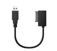 Xingdianfu 1 câble USB 3.0 à 7 + 6 13 broches Slimline SATA adaptateur pour ordinateur portable, CD, DVD, ROM lecteur optique