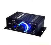Xingdianfu Amplificateur audio HiFi en aluminium 12 V 400 W pour voiture stéréo Mini Power Amplificateur audio stéréo pour voitures domestiques, motos