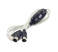 Xingdianfu Convertisseur de câble MIDI vers USB Cordon Adaptateur d'interface MIDI Clavier Clavier Ligne d'édition de Musique 2m