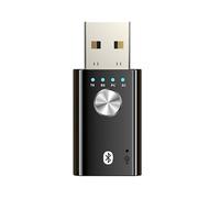 Xingdianfu Transmetteur/récepteur Bluetooth USB 4 en 1 avec son surround, 5.1 canaux, entrée AUX et microphone et accessoires