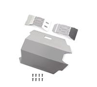 XinGeeek Ensemble d'armure de châssis, plaque de protection avant et arrière en acier inoxydable pour Arrma 1/14 Mojave GROM RC, protection du châssis Armor version complète Hops Up