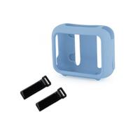 XinGe O 4 Coque en silicone pour enceinte Bluetooth portable JBL GO4 avec support de sangle fixe (bleu)