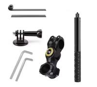 XinGeeek Kit de montage de caméra de moto, perche à selfie extensible pour Insta360 X3/X4/X5 pour DJI Osmo Action 4/5 Pro
