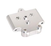 XinGeeek Support de bras de suspension avant en aluminium pour Tamiya 1/10 Fighter NXGEN DT-04 RC plaque de montage de bras oscillant (argent)