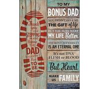 XingFox À mon beau-père - Plaque décorative vintage en métal aluminium - Décoration de porte, d'extérieur, pour maison, garage, bar, club ou autre - 20 x 30 cm