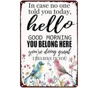 XingFox Au cas où personne ne vous l'aurait dit aujourd'hui : Plaque en métal rustique, style vintage, pour cuisine, cave, décoration murale, affiche, style ferme, jardin, bar, club, 20 x 30 cm