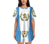 XingFox Completo da CASA da Donna a 2 pezzi Con Bandiera Del Guatemala | Abbigliamento Casual da Notte Leggero e traspirante per Yoga, Spiaggia e vacanze