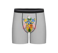 XingFox Emblème National des îles Turques-et-Caïques, caleçon quadrangulaire pour Adulte, Boxer Long pour Homme, Short Amusant pour Homme