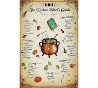XingFox Le guide de la sorcière de cuisine - Plaque décorative murale rétro vintage en métal, cadeau pour la maison/salle de bain/garage/atelier/cuisine/café/bureau/pub, 20 x 30 cm