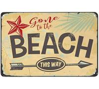 XingFox Panneau décoratif humoristique rétro en métal représentant une étoile, une flèche, une feuille et une plante, idéal pour le jardin ou comme affiche. Disponible en 20 x 30 cm.