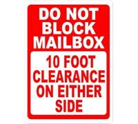 XingFox Panneau métallique DoBlock Mailbox, espace libre de 3 m de chaque côté, pour extérieur et intérieur, 20 x 30 cm