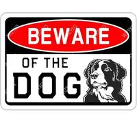 XingFox Plaque décorative en fer style rétro « Attention au chien » pour maison, chambre, jardin, ferme, décoration murale amusante 20 x 30 cm